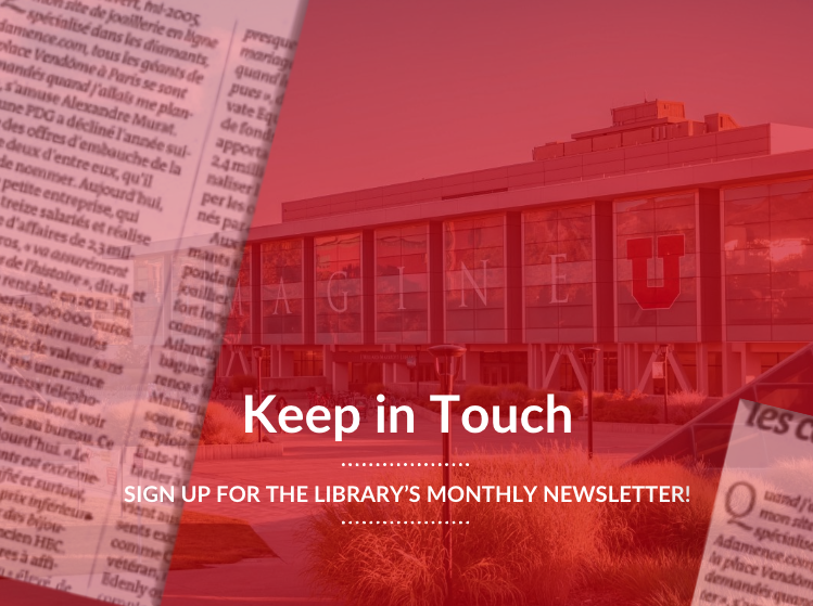 Sign up for the library's newsletter