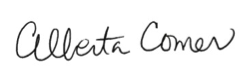 Alberta Comer signature