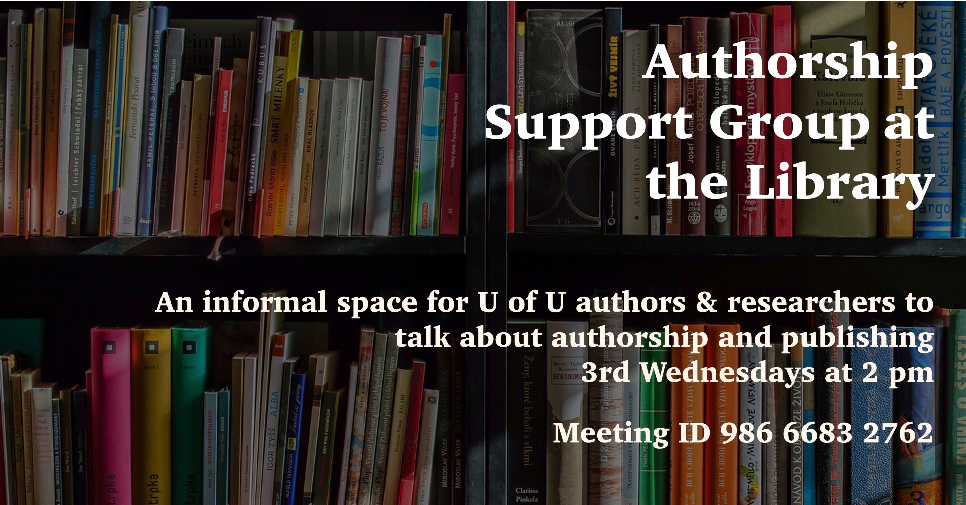 Authorship Support Group at the Library