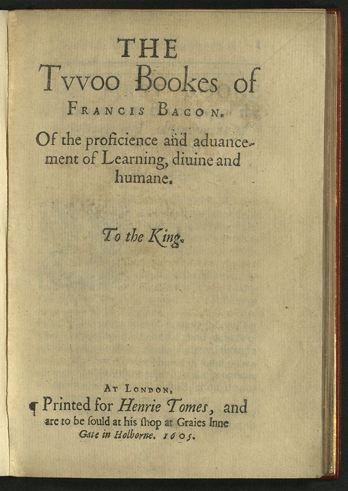 Francis Bacon, The Two Books...