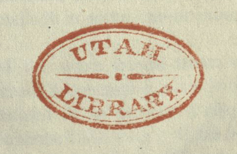 Utah Territorial Library stamp