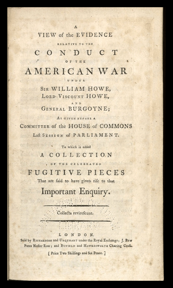 View of Evidence (American War)