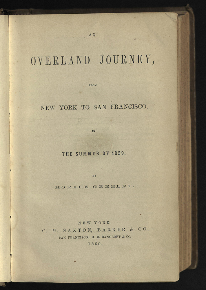 An Overland Journey... title page