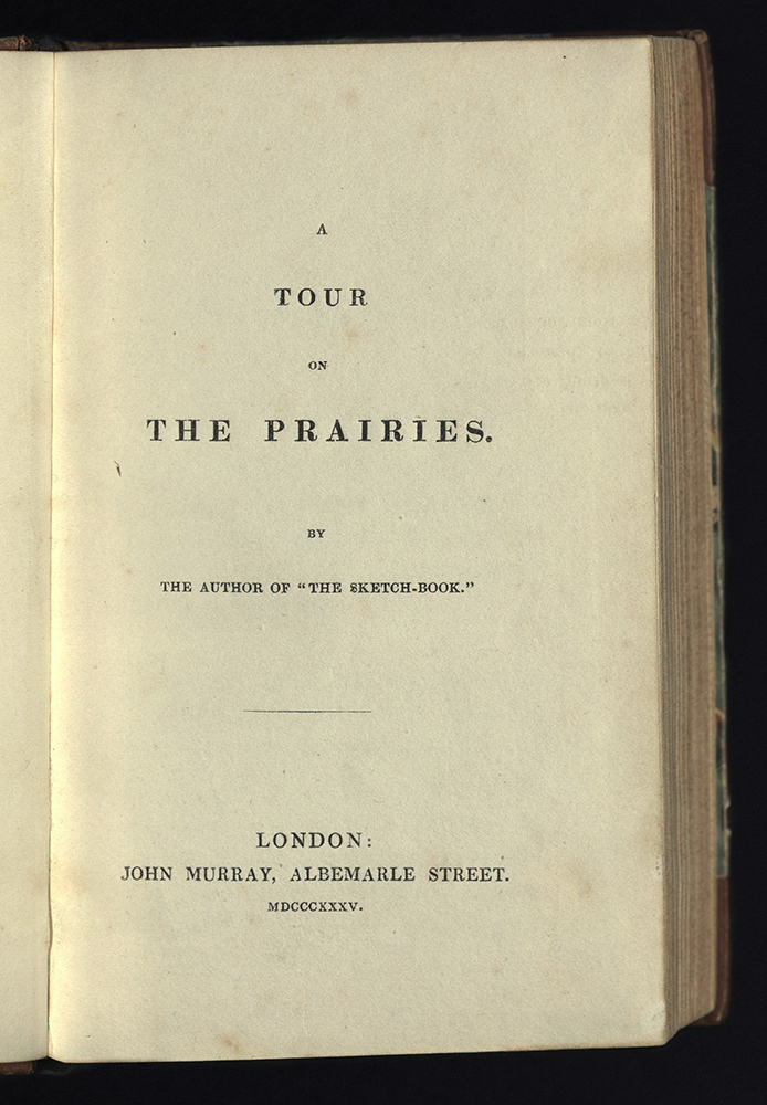 Tour of the Prairies, title page