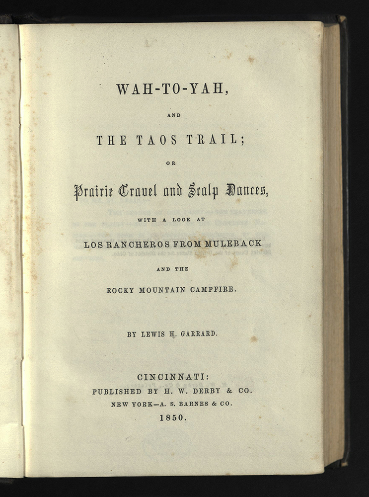 Wah-to-yah and the Taos Trail, title page