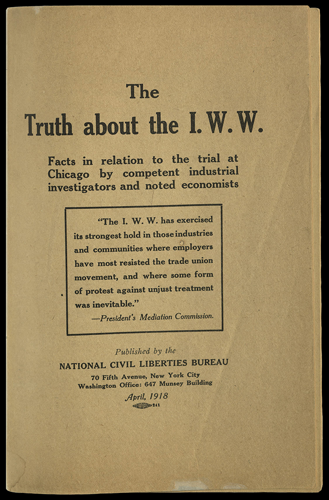 The Truth about the IWW - Cover