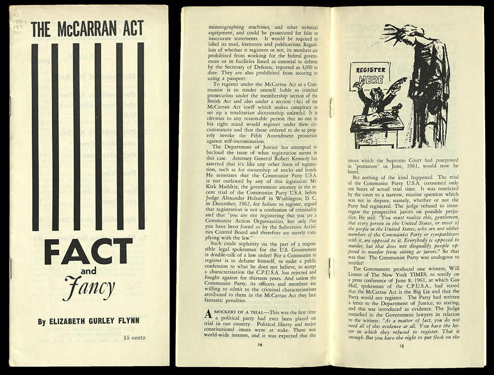The McCarran Act, Fact and Fancy