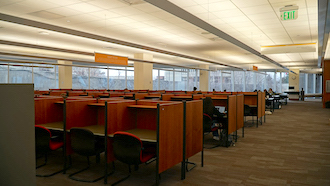 study spaces with privacy dividers