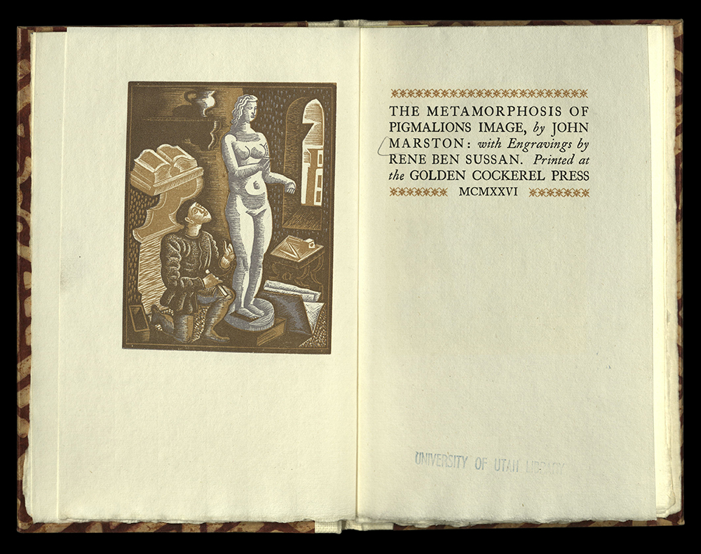 Metamorphosis of Pigmalion's Image, title page