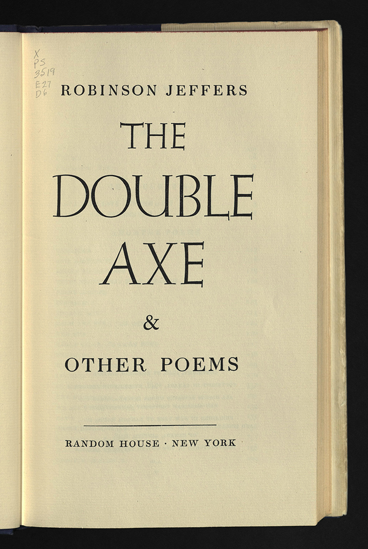 Double Axe... title page