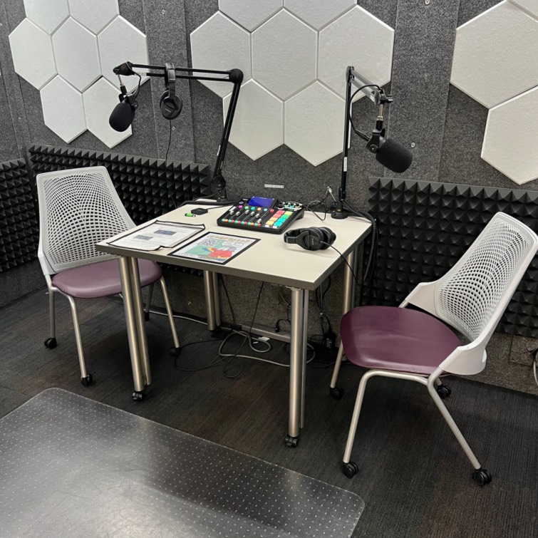 Image of Podcast Booth interior