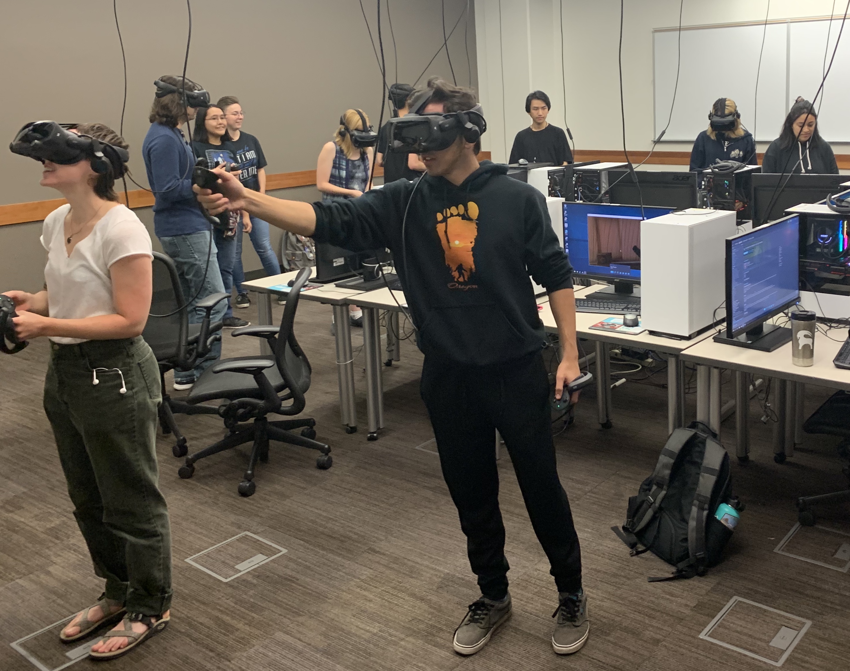 Photograph of VR workshop