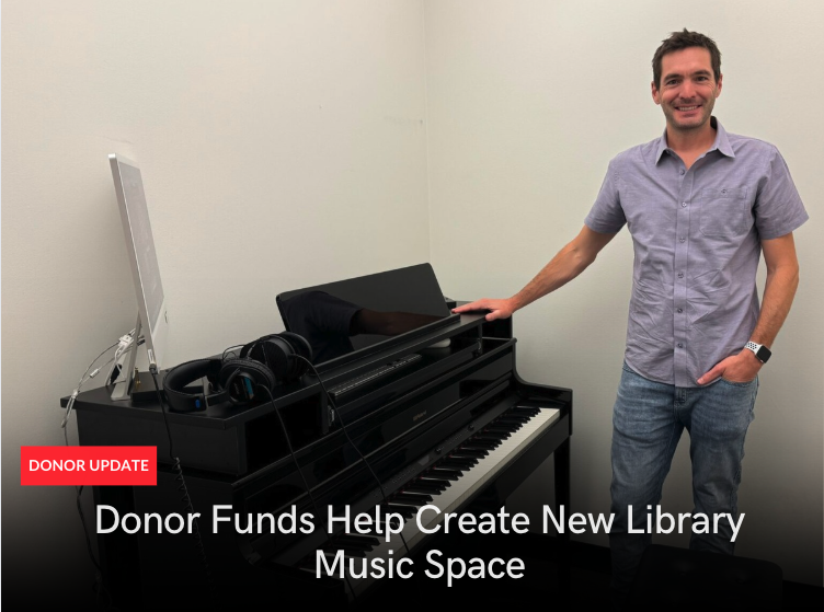 Funding helps create new music space in library