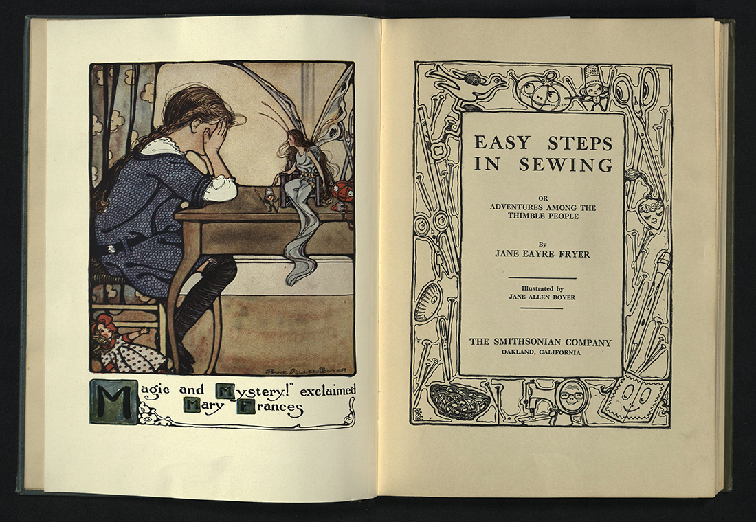 Easy steps in sewing title page