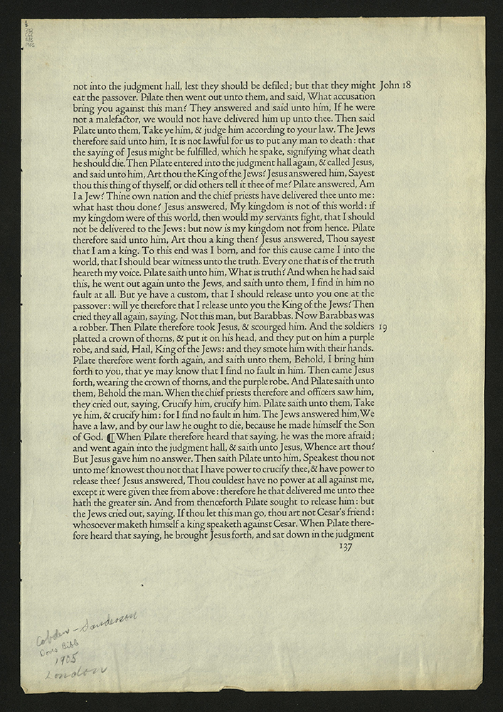 Sample page from Doves Bible, recto