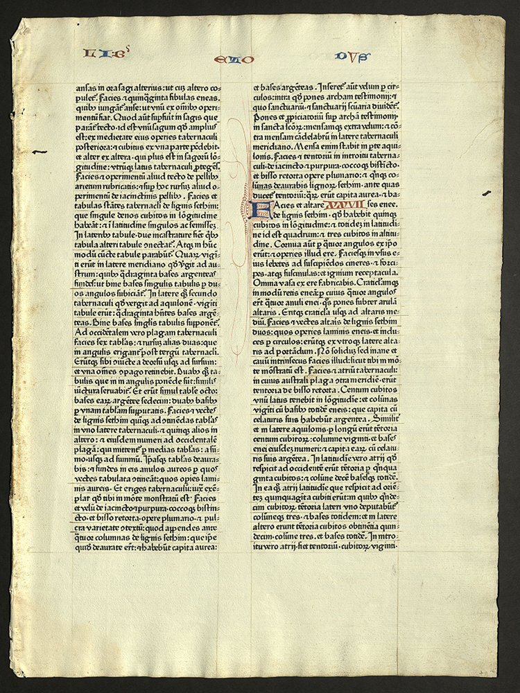 1462 Fust & Schoeffer Bible (recto)