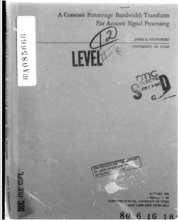 cover of a technical report