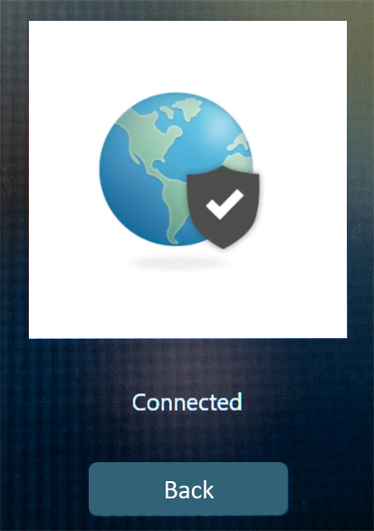 a screen shot of GlobalProtect application showing it is connected to the network.