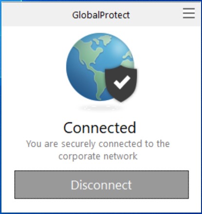 Connected to GlobalProtect