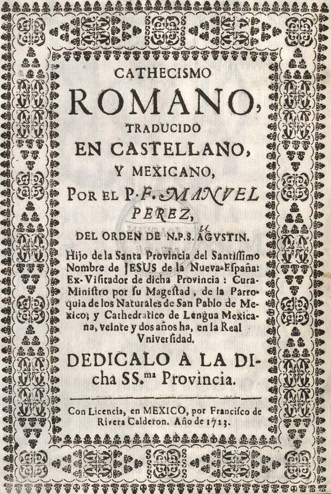 Cathecismo Romano, Title Page