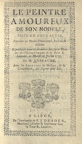 Duni, Le Peintre Amoureaux..., 1757