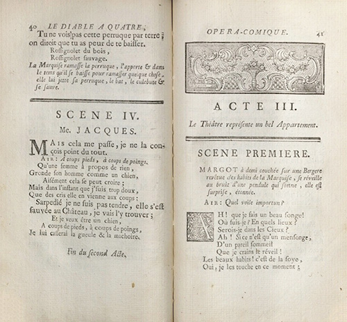 Philidor, Le Diable a Quatre...,1757