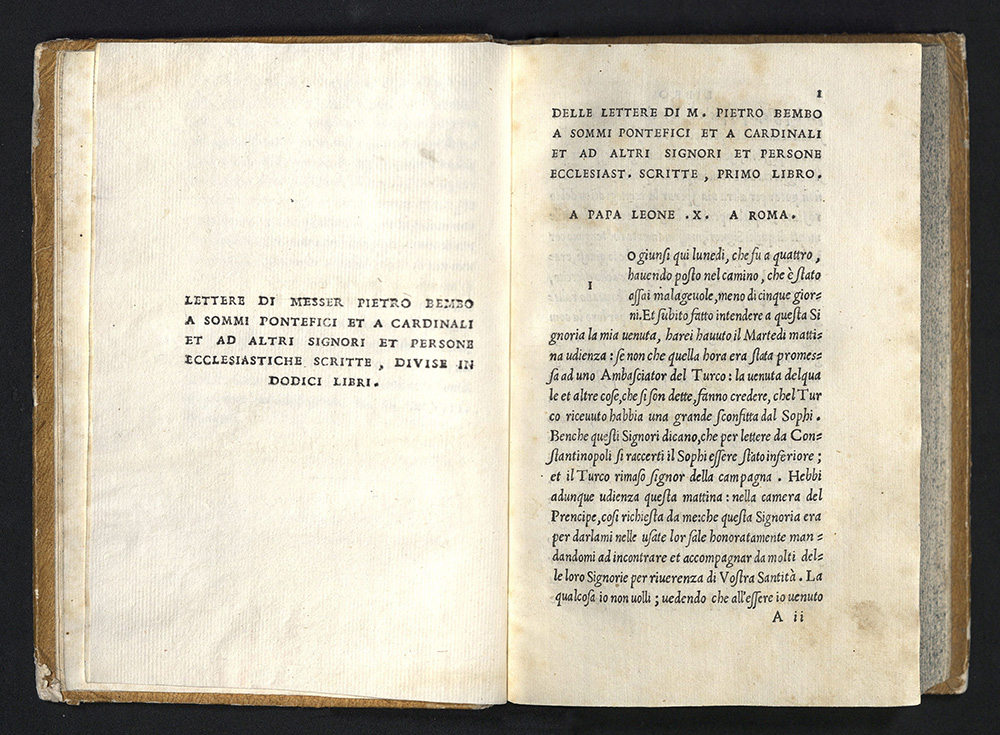 Pietro Bembo, Delle lettere di. M. Pietro Bembo primo volume, 1548