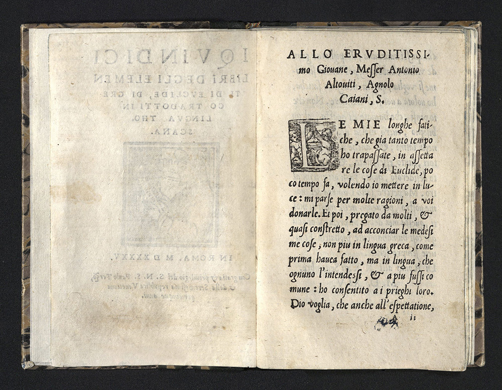 Euclid, I qvindici libri de gli elementi de evclide, 1545