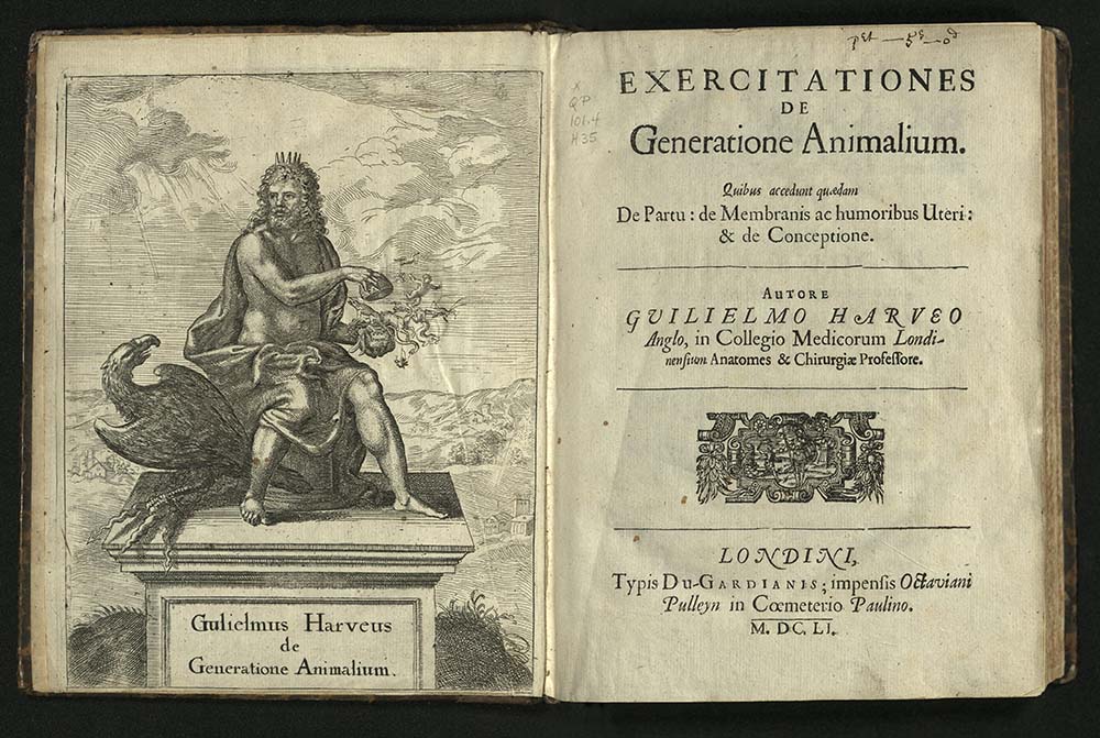 Harvey's Exercitationes de generatione animalium, 1651