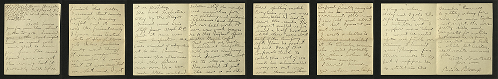 Letter from William J. Putcamp to his mother, dated 20 June 1917