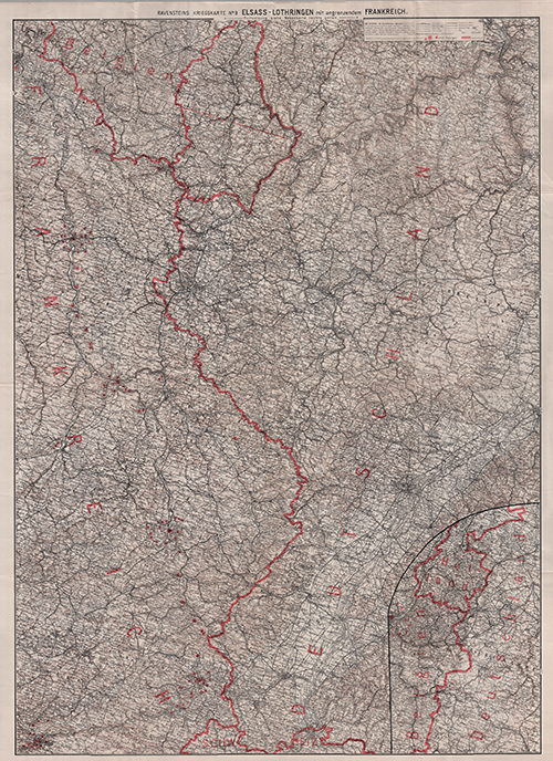 Ravensteins Kriegskarte, map, 1916