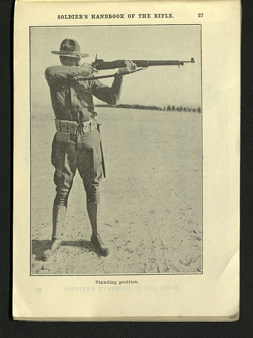 Soldier's Handbook of the Rifle and Score Book, U.S. Army, 1918