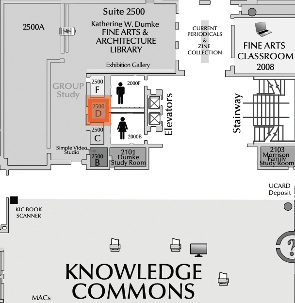 Level 2 Room 2400D highlighted