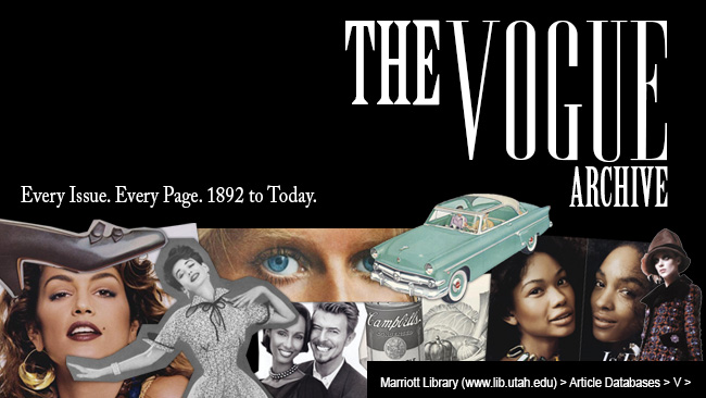 The Vogue Archive: Every Issue. Every Page. 1892 to Today.